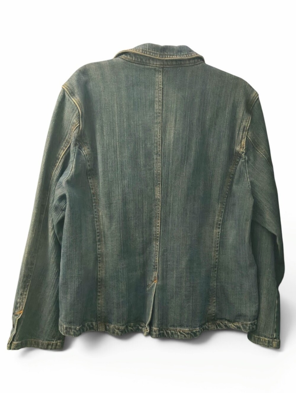 Riders Copper Collection XL Embroidered Denim Blazer Jacket Y2K Western Boho Vtg - Picture 5 of 9